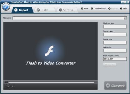 ThunderSoft Flash to Video Converter 5.0
