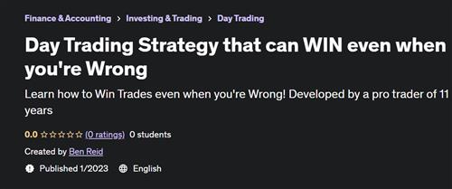 Day Trading Strategy that can WIN even when you're Wrong