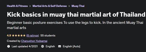 Kick basics in muay thai martial art of Thailand