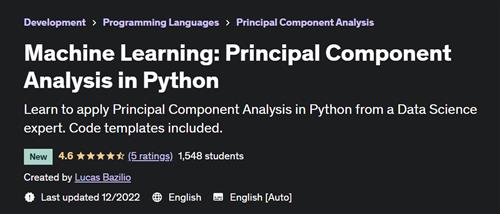 Machine Learning Principal Component Analysis in Python