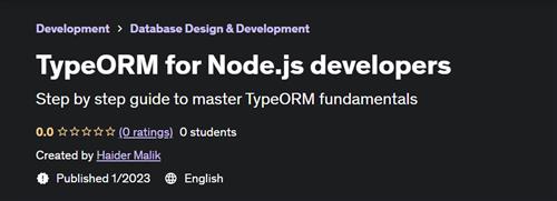 TypeORM for Node.js developers