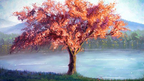 Impressionism Paint This Spring Tree In Oil Or Acrylic