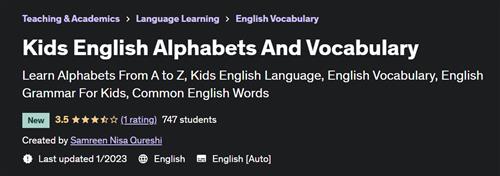 Kids English Alphabets And Vocabulary