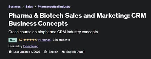 Pharma & Biotech Sales and Marketing CRM Business Concepts