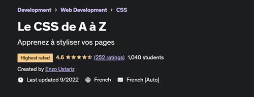 Le CSS de A à Z