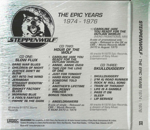 Steppenwolf - The Epic Years 1974-1976 (2023) [3CD]Lossless