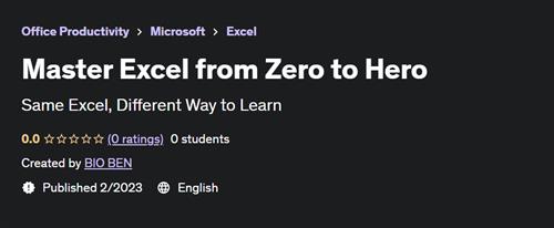Master Excel from Zero to Hero