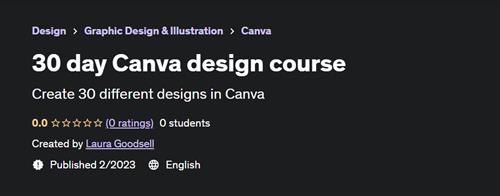 30 day Canva design course