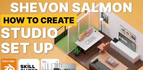 Blender 3D Create Tech Studio Living Room