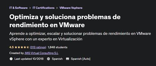 Optimiza y soluciona problemas de rendimiento en VMware