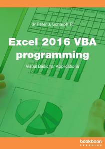 Excel 2016 VBA programming Visual Basic for Applications