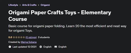 Origami Paper Crafts Toys - Elementary Course