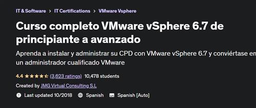 Curso completo VMware vSphere 6.7 de principiante a avanzado