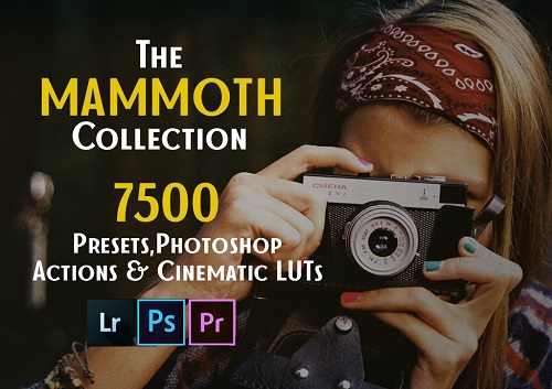 The Mammoth Collection: 7500 Presets, Photoshop Actions and Cinematic LUTs