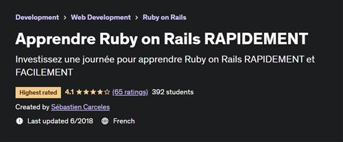 Apprendre Ruby on Rails RAPIDEMENT