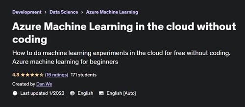 Azure Machine Learning in the cloud without coding
