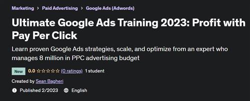 Ultimate Google Ads Training 2023 Profit with Pay Per Click