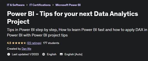 Power BI - Tips for your next Data Analytics Project
