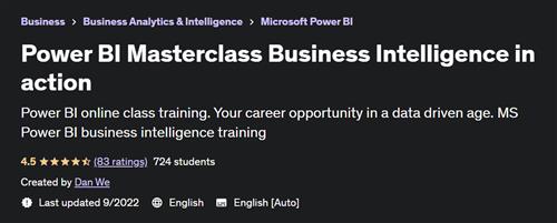 Power BI Masterclass Business Intelligence in action
