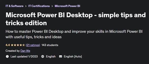 Microsoft Power BI Desktop - simple tips and tricks edition
