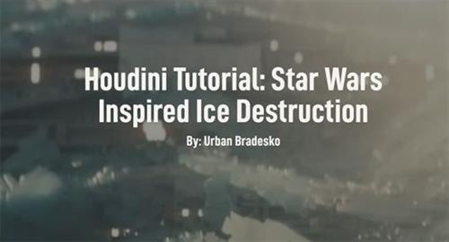 Houdini Tutorial - Star Wars Inspired Ice Destruction