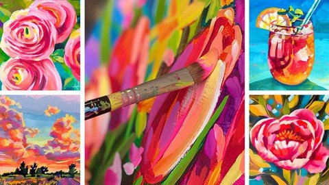 Colorful Acrylic Painting For Beginners