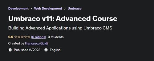 Umbraco v11 - Advanced Course