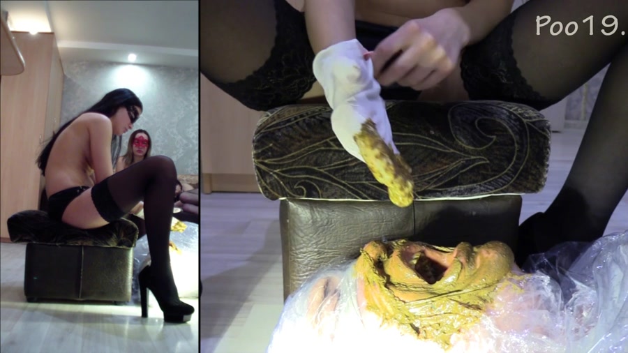 Girls feed mummified slave with shit – MilanaSmelly - Amateurs - (4 February 2023 / 1.46 GB)