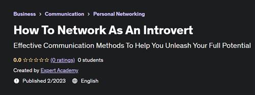 How To Network As An Introvert