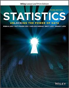 Statistics Unlocking the Power of Data Ed 3