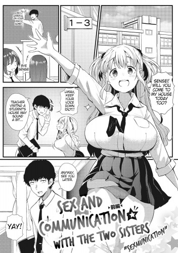Sex And Communication With The Two Sisters Sexmunication Part 1,2  Futari de Hamekomi Sisters Zenpen Hentai Comics