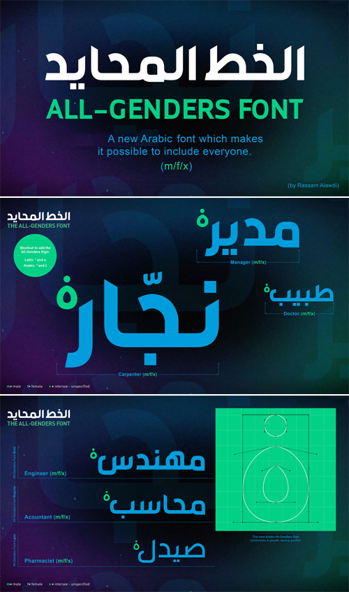 All Genders - New Arabic Typeface