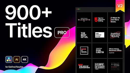 Titles Pro 34872698 - Project for DaVinci Resolve