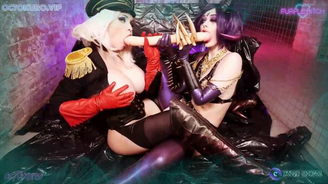 [ManyVids.com] Octokuro and Purple Bitch - Whorehammer 40 Inches with Music [2020 г., Stockings, Cosplay, Latex, Dildo, Sex Toys, Lesbians, Anal, 1080p, HDRip]