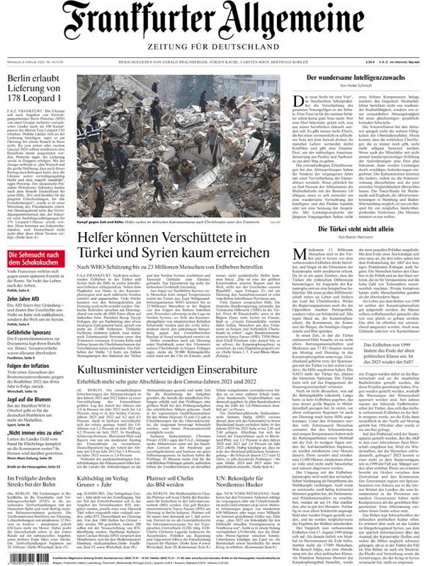 Frankfurter Allgemeine Zeitung - 08 Februar 2023