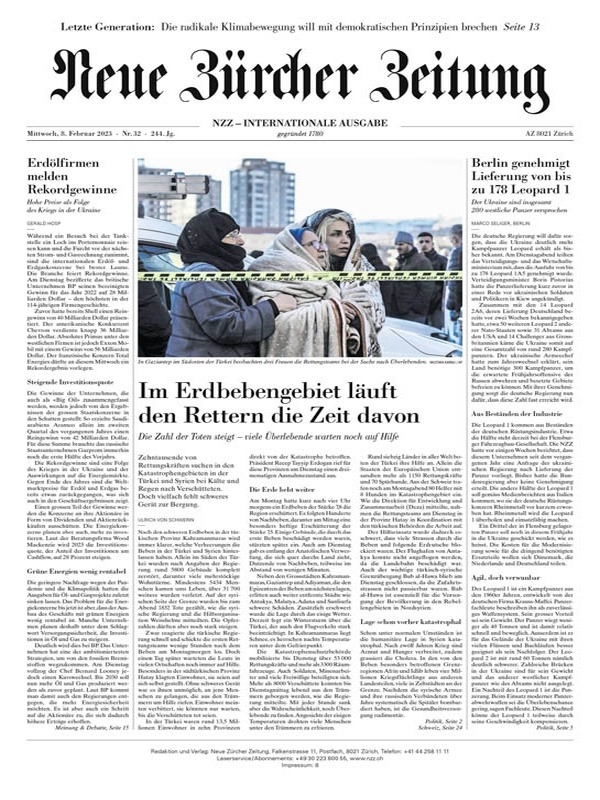 Neue Zürcher Zeitung International - 08. Februar 2023