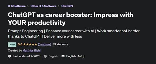 ChatGPT as career booster Impress with YOUR productivity
