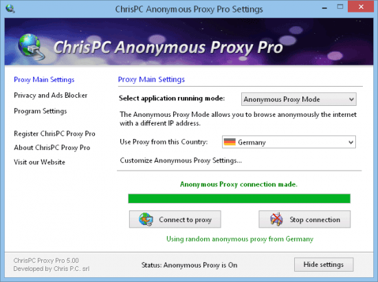 ChrisPC Anonymous Proxy Pro 9.23.0208 Multilingual