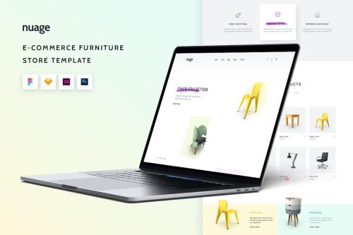 Nuage eCommerce Furniture Store Shop UI Template 3FAHTZR