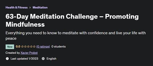 63-Day Meditation Challenge – Promoting Mindfulness