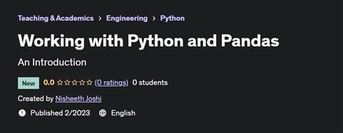 Working with Python and Pandas