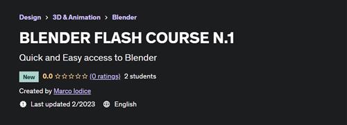Blender Flash Course N.1
