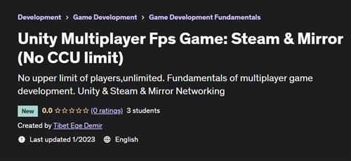 Unity Multiplayer Fps Game - Steam & Mirror (No CCU limit)