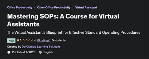 Mastering SOPs - A Course for Virtual Assistants