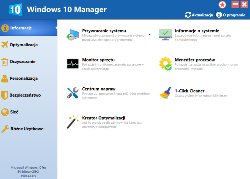 Yamicsoft Windows 10 Manager 3.8.0 (x86/x64) MULTi-PL