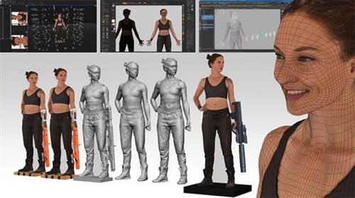 3D Scan And Retopology For Production