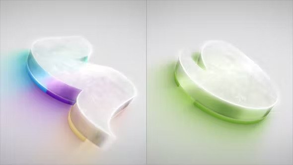 VideoHive - Clean 3D Glass Logo Reveal Intro 43091649