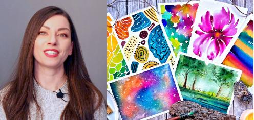 Watercolor Painting for Relaxation - 7 Easy & Meditative Projects for Self-Care