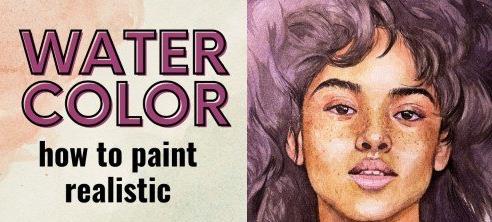 How to paint a portrait with watercolors