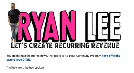 48 Hour Continuity with Ryan Lee